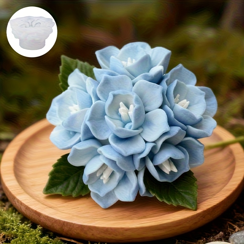 Candle Making Moulds - 1 siliconen mal voor hortensia-kaarsen, geschikt
