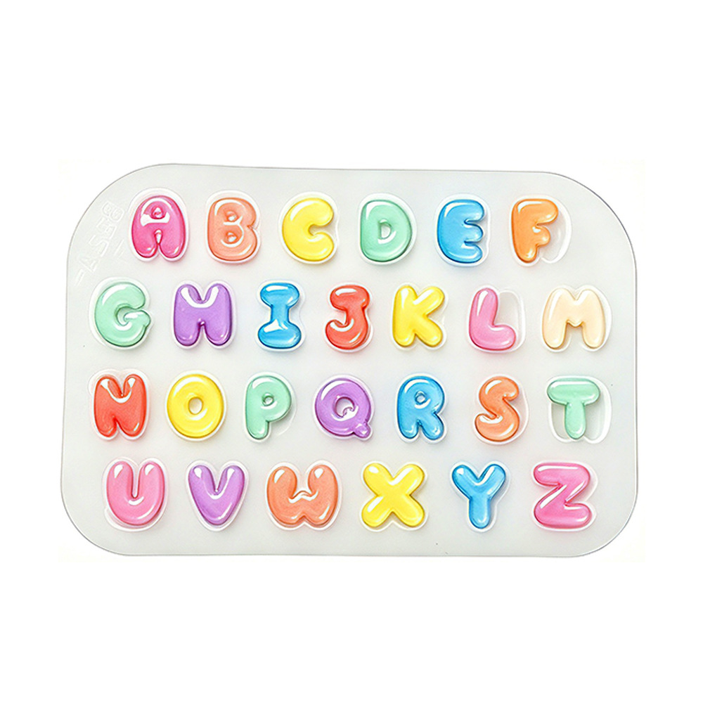 Candle Making Moulds - 2 stuks mini letter siliconen mal