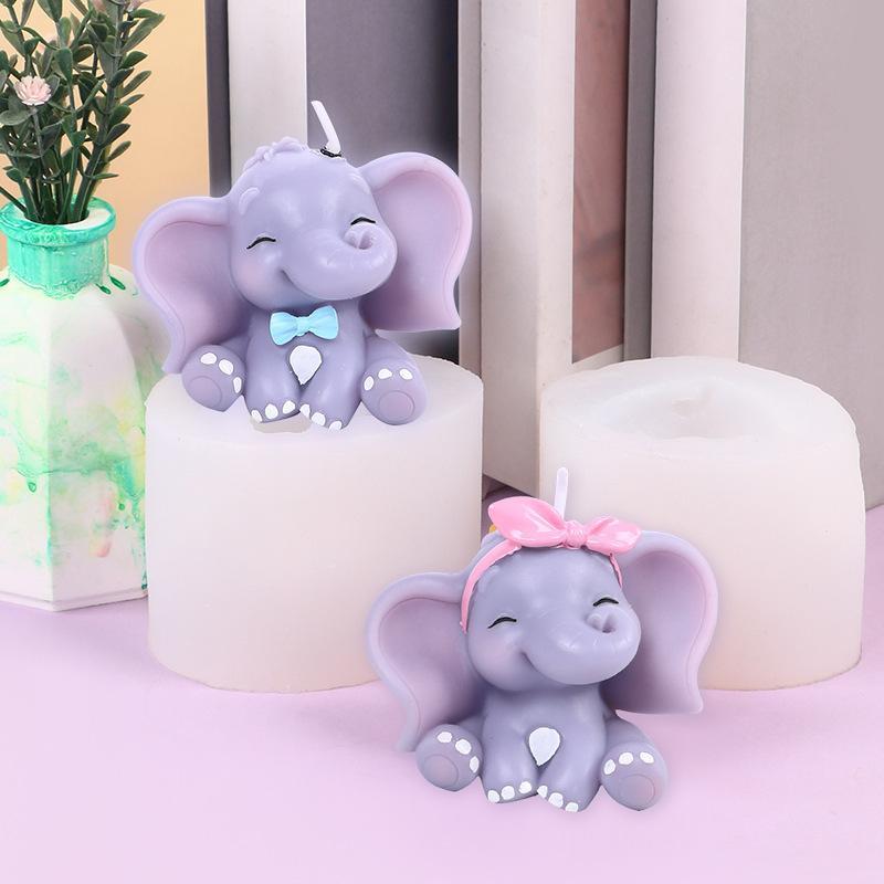 Schattige 3D olifant siliconen - Candle Making Moulds recensie en prijs