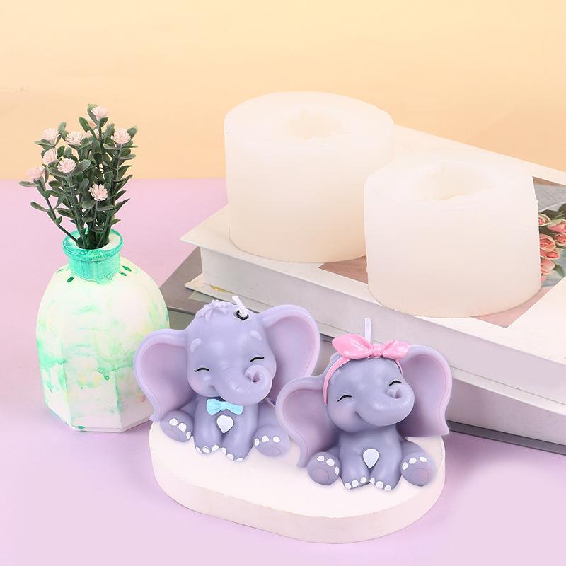 Schattige 3D olifant siliconen - Candle Making Moulds recensie en prijs