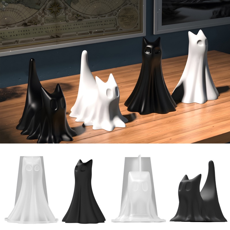 Ghost Cat Halloween Desktop Or - Candle Making Moulds recensie en prijs