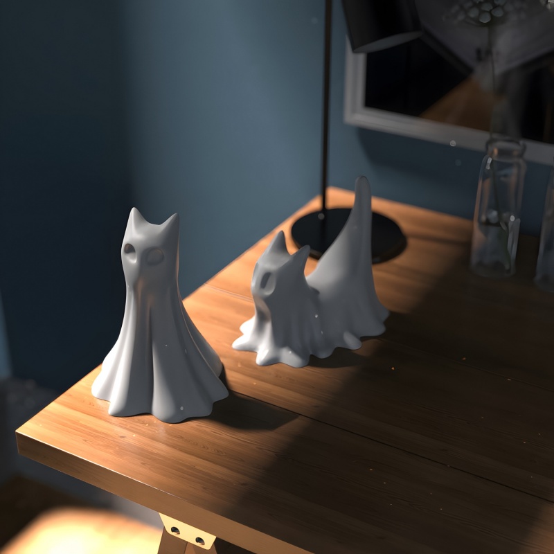 Ghost Cat Halloween Desktop Or - Candle Making Moulds recensie en prijs