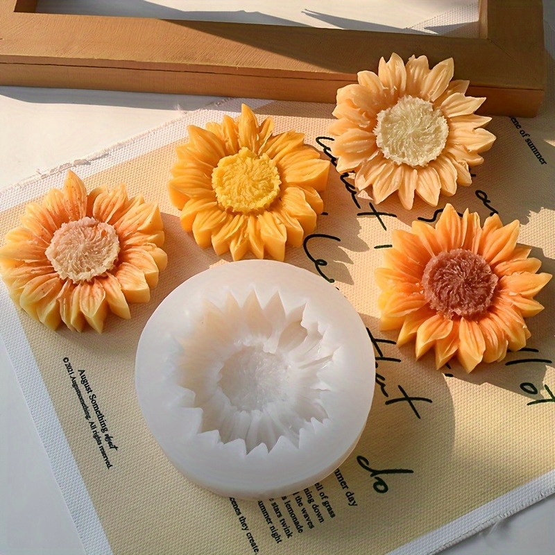 Levendige 3D zonnebloem silico - Candle Making Moulds recensie en prijs