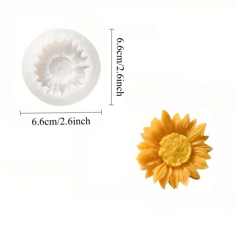 Levendige 3D zonnebloem silico - Candle Making Moulds recensie en prijs