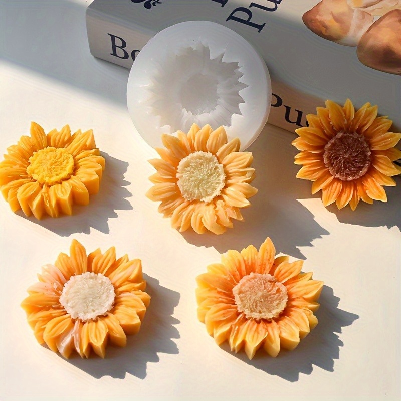 Levendige 3D zonnebloem silico - Candle Making Moulds recensie en prijs