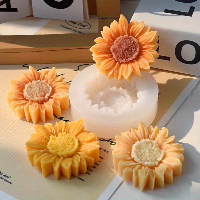 Levendige 3D zonnebloem silico - Candle Making Moulds recensie en prijs