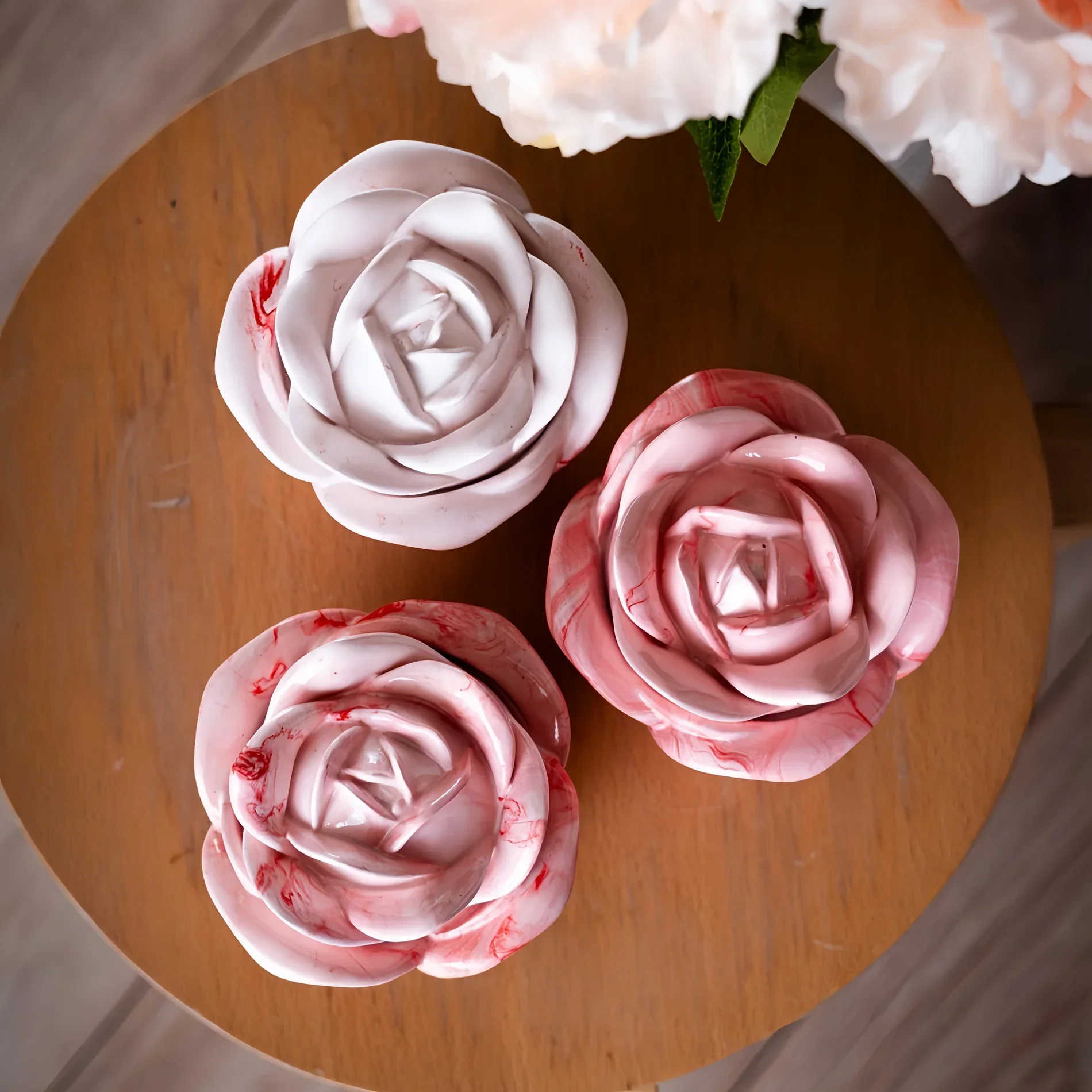 2-delige set roosvormige silic - Candle Making Moulds recensie en prijs