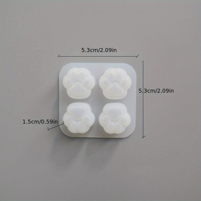 1Cat Paw Pattern siliconen mal - Candle Making Moulds recensie en prijs