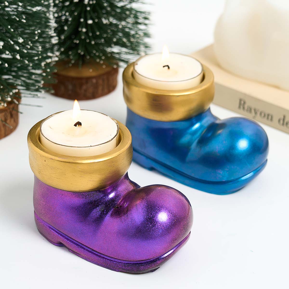 Kerst Laarzen Schoenen Kaarsho - Candle Making Moulds recensie en prijs