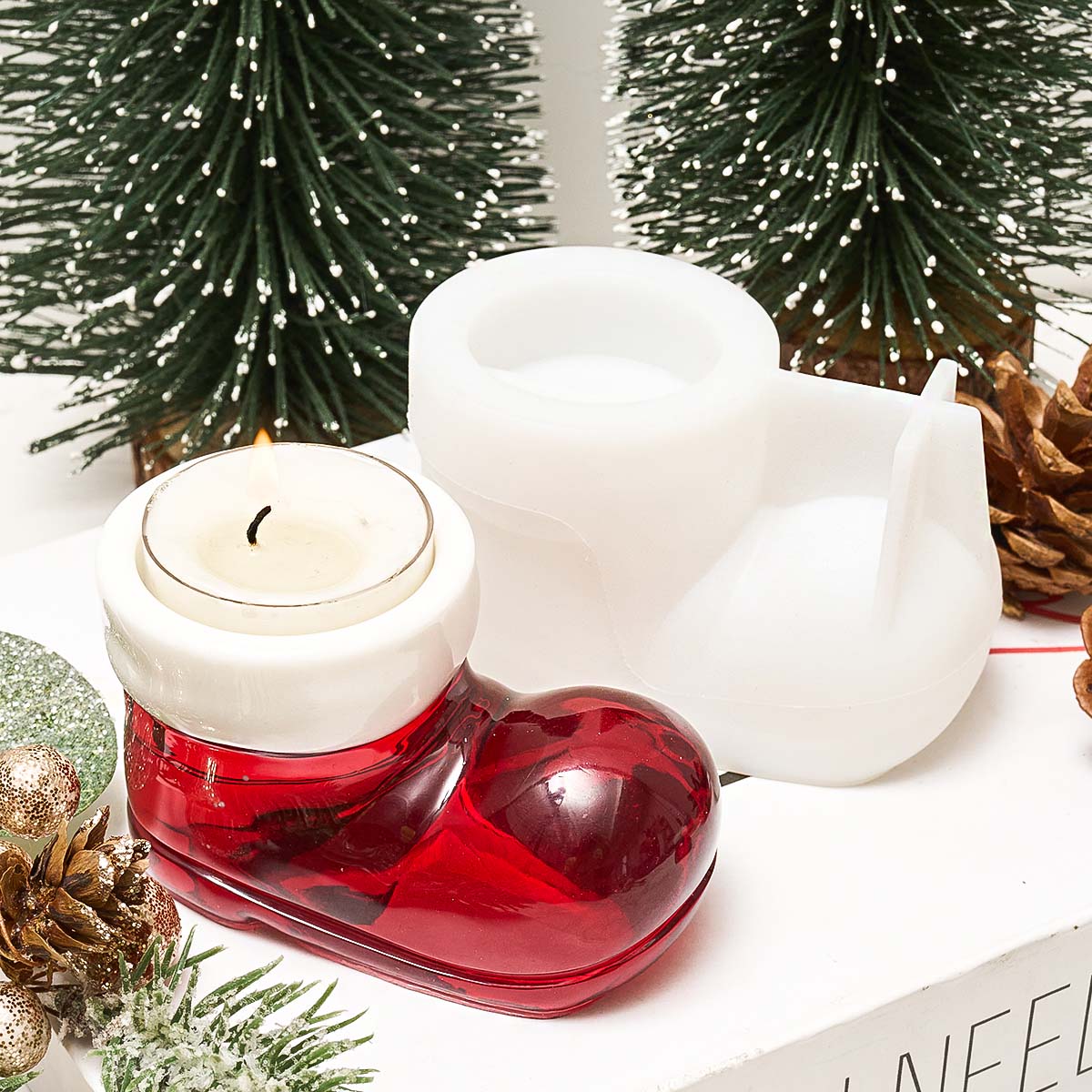 Kerst Laarzen Schoenen Kaarsho - Candle Making Moulds recensie en prijs